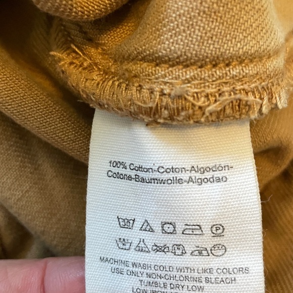 Free People Tan Jean Cropped Jacket Size Large. - Picture 6 of 6